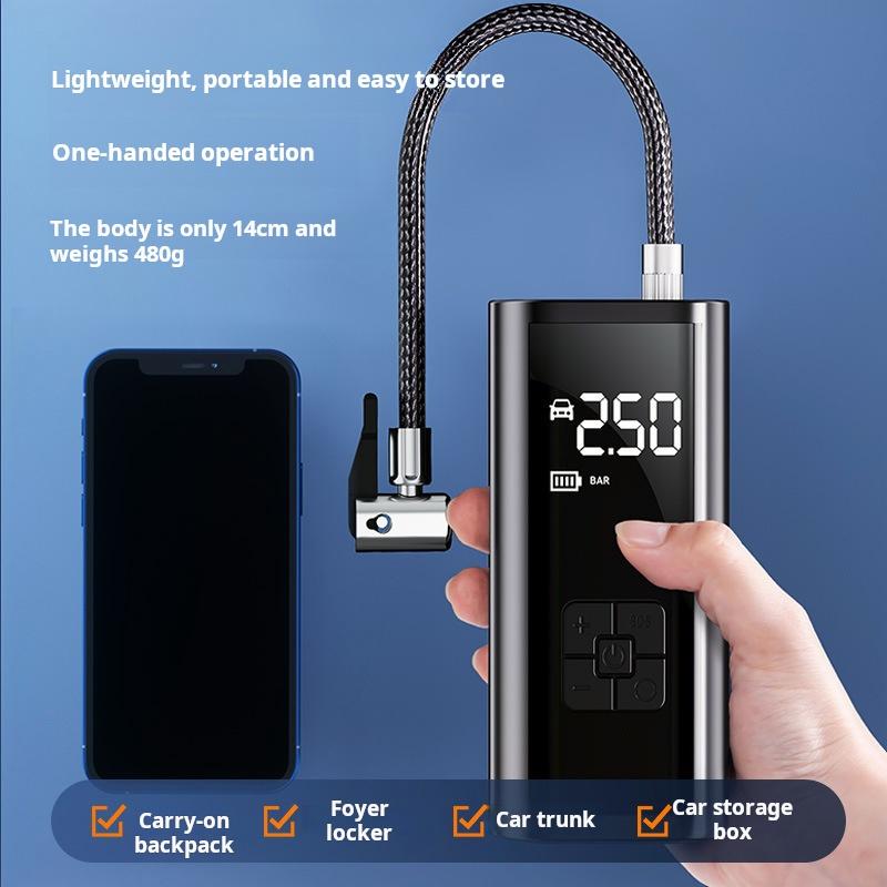 Automobile Compressor Tire Inflatable Locomotive Portable Air Compressor Pump Used Automobile Motorcycle Bicycle Inflatable Pump