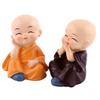 Statuette Bébé Bouddha, 4 Pièces, Petits Moines Figurines Bouddha, Mignon   Moine Kungfu, Décoration Intérieure de Voiture, Artisanat en Résine, Étagère Murale,