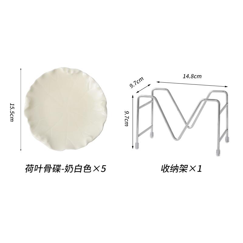 Spuckknochenplatte Haushalt Spuckknochenplatte Snack Keramik Kleiner Teller Schlackenplatte Obstteller Esstisch Müllteller