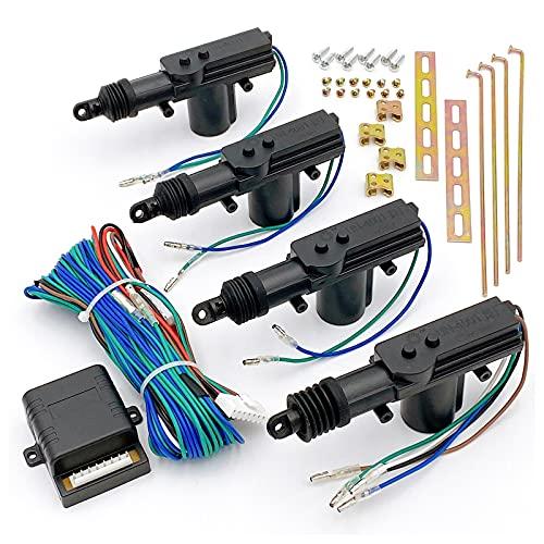 Meliore Central Door Lock Kit with Actuator for Keyless Entry Central Door Lock Electric Automatic Door Car Automobile 12V Universal Aftermarket