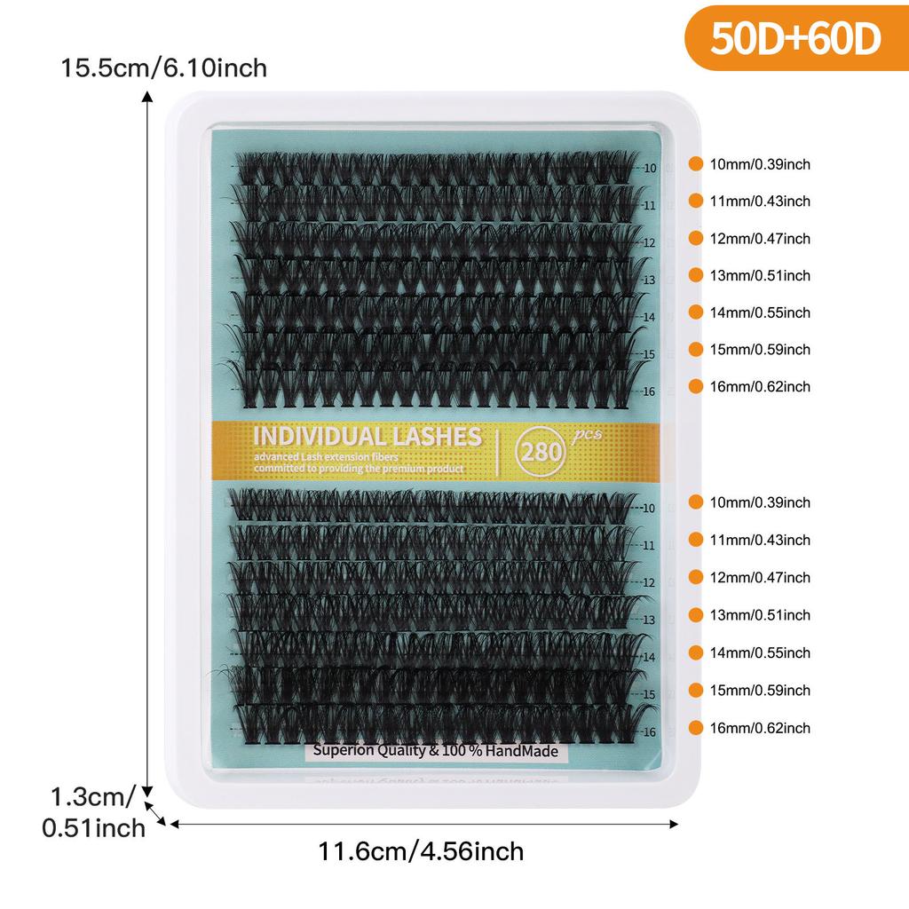 Dense D-Song Single Cluster False Eyelashes Daily Activities Diy Segmented Simulation Curled Eyelashes