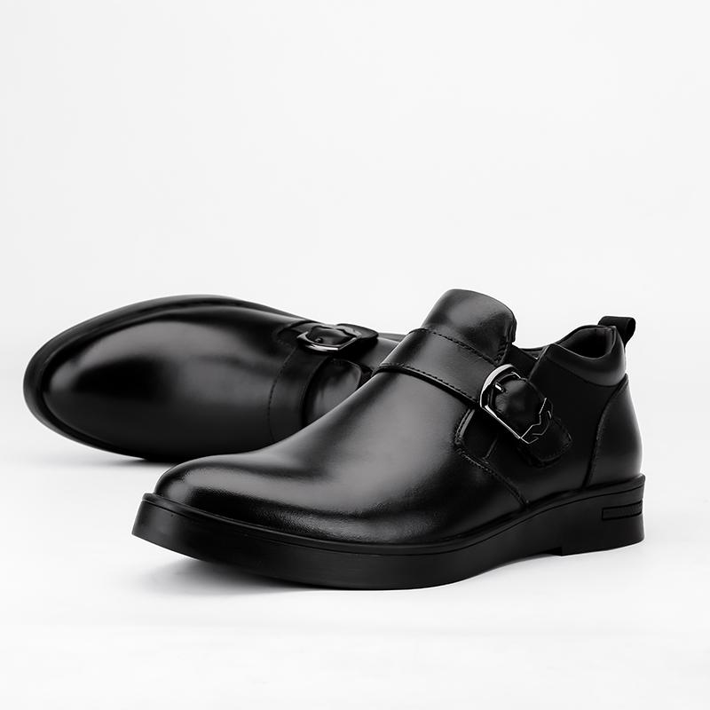 Newest Luxury Man Casual Cow Leather Shoes Big Size 36-47 Men'S Boots Genuine Leather Men Ankle Boots High Quality Chelsea Shoes
