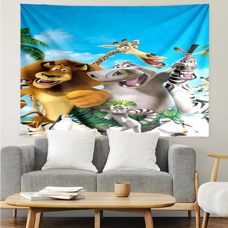 Penguins dventure Tapestry Hanging for Bedroom,Livingroom, Playroom,Decor Art Room Wall Tapestry Holiday and Birthday Gifts