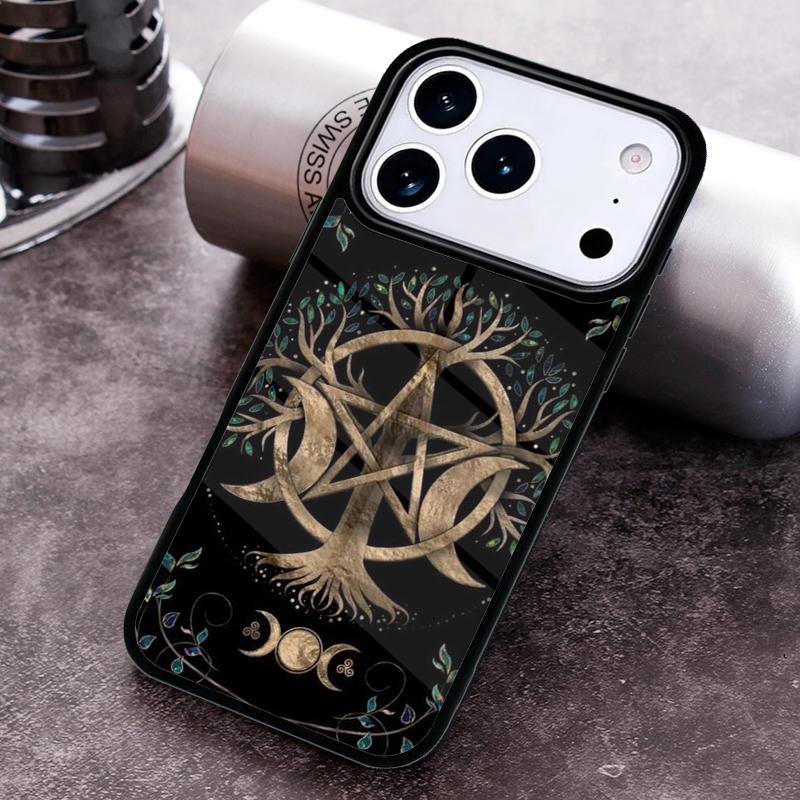 Witchcraft Occult Pentagram Phone Case For iPhone 17,16e,15,14,13,12,11,Mini,Pro,MAX soft Silicone Cover