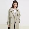 Mid-Length Hepburn Style Women's Trench Coat - Spring & Autumn 2024 Collection
