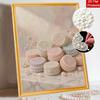 Pastel Pearl Macaron Diamond Painting Art Kit DIY Gemstone Beading Craft Kit Home Wall Decoration