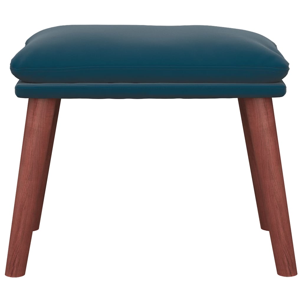 Footstool Blue 45x29.5x35 Cm Velvet