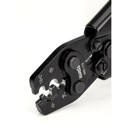 IWISS IWS-17s Ring Sleeve Crimping Tool, JIS Compliant, Ratchet Type, for Small, Medium, and Large Sizes