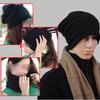 Women Men Fashion Winter Warm Crochet Knit Scarf Hip-Hop Cap Beanie Hat
