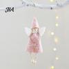 Soft Texture Home Decor Christmas Angel Doll Decoration, Plush Fairy Girl Pendant, Tree Hanging Decorative Garlands for Windows Ornament Winter