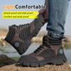 Work Safety Platform Boots Men Work Shoes Steel Toe Safety Shoes Men Indestructible Boots Anti-puncture Work Sneakers Male