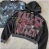 American Streetwear 3D Print Zip Y2K Hoodie Jacket Men Women