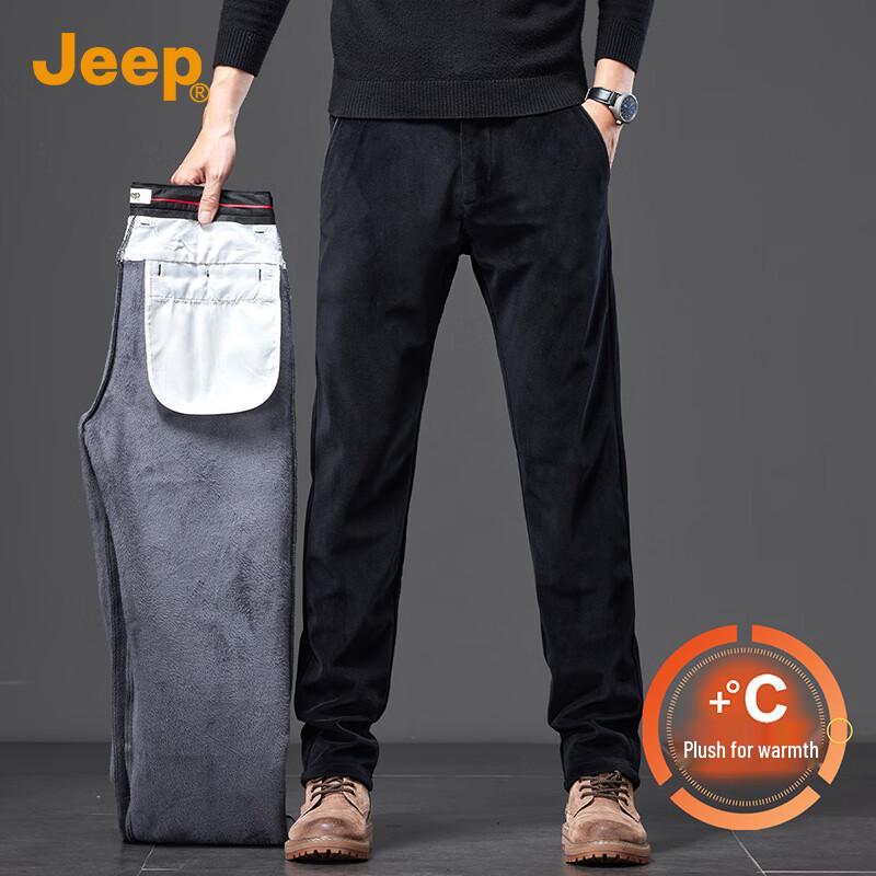 

JEEP Men s Fleece-Lined Corduroy Casual Pants 38