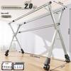 201 Stainless Steel X-Type Telescopic Clothes Drying Rack, Indoor Floor-Standing Model for Household Use