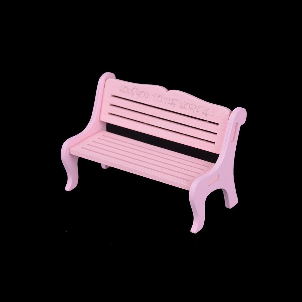 

Chair Dollhouse Decor Miniature 1:12 Furniture 13*8cm Wooden Garden Bench High Quality Durable Material Easy to Use