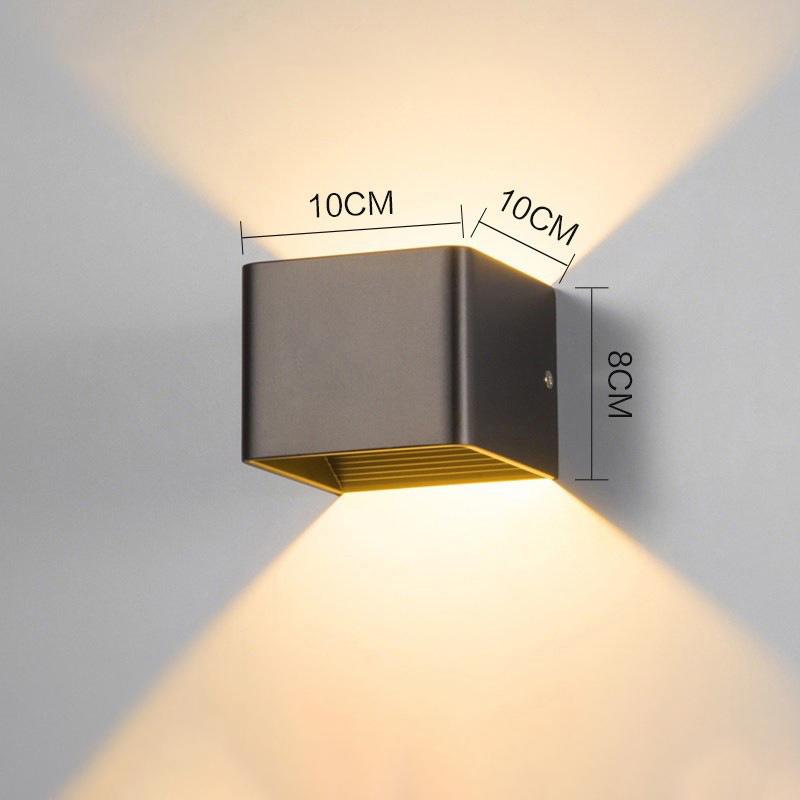 Outdoor Waterproof Wall Lamp Square Lamp Indoor Bedroom Living Room Wall Lights Outdoor Courtyard Porch Lamp Fixture lIGHTING