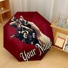 Custom Text Automatic 8 Bone Umbrella, Portable Sun Rain Protection UmbrellaThe Addams Family