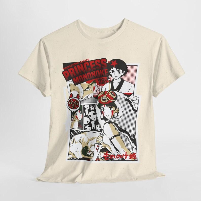 Princess Mononoke Short Sleeve Print Tshirt Clothing Tee Women Cotton T Shirt Fashion Summer Tops Y2k Short Sleeves Classic
