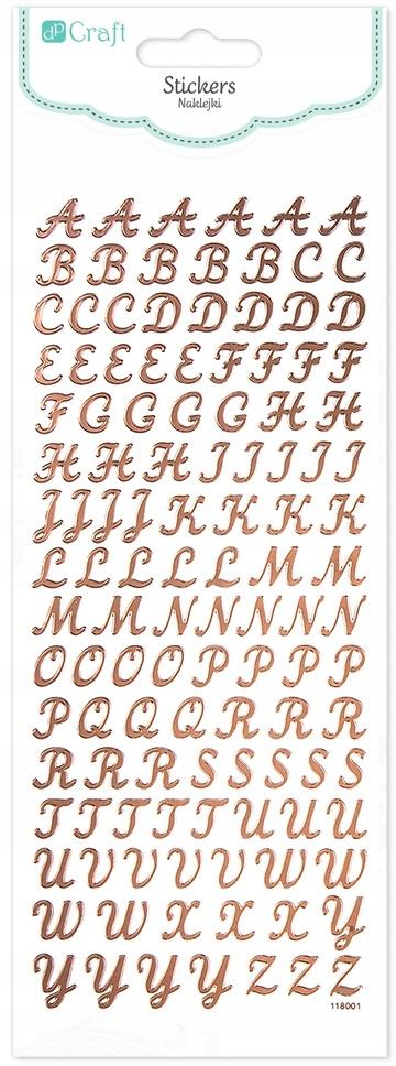 Decorative Stickers Alphabet Uppercase Letters 118 pcs