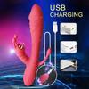 3 In 1 G Spot Rabbit Anal Dildo Vibrator Sex Toy for Women Adult with 10 Vibrating Modes Waterproof Clitoris Massage Stimulator