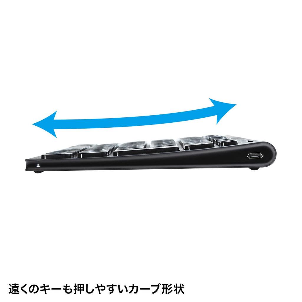 SANWA SUPPLY Wireless Slim Keyboard SKB-WL32BK