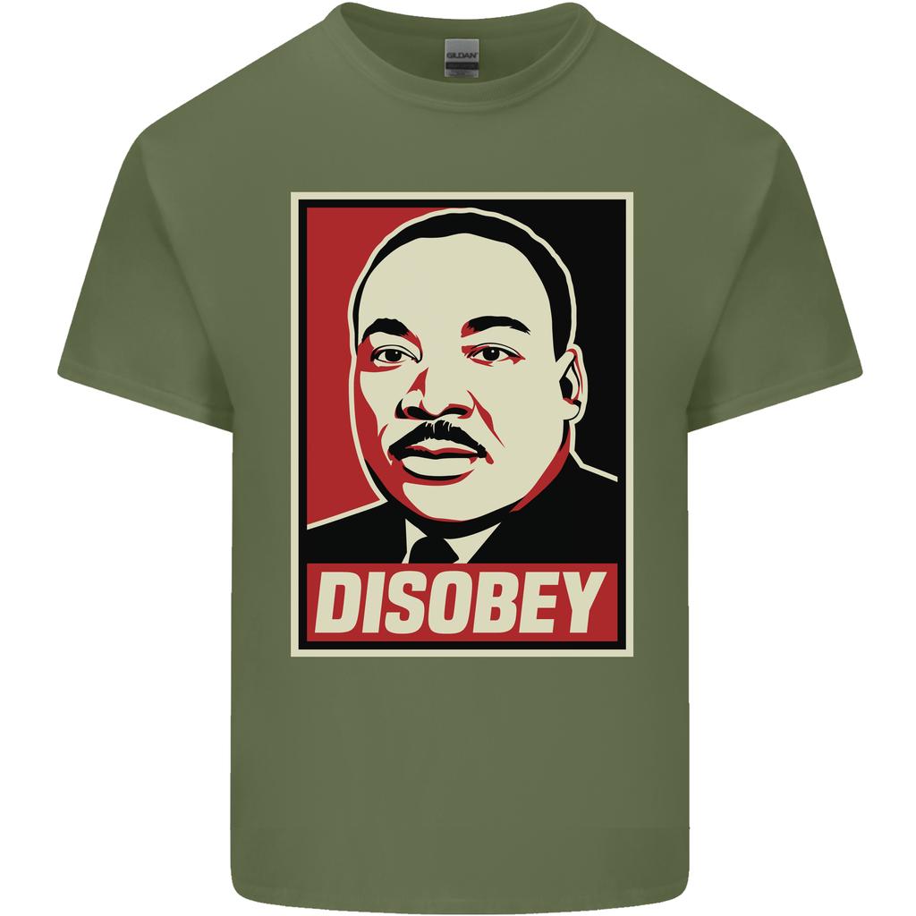 Ungehorsam Martin Luther King Black Lives Matter Unisex Leichtes Baumwoll-T-Shirt