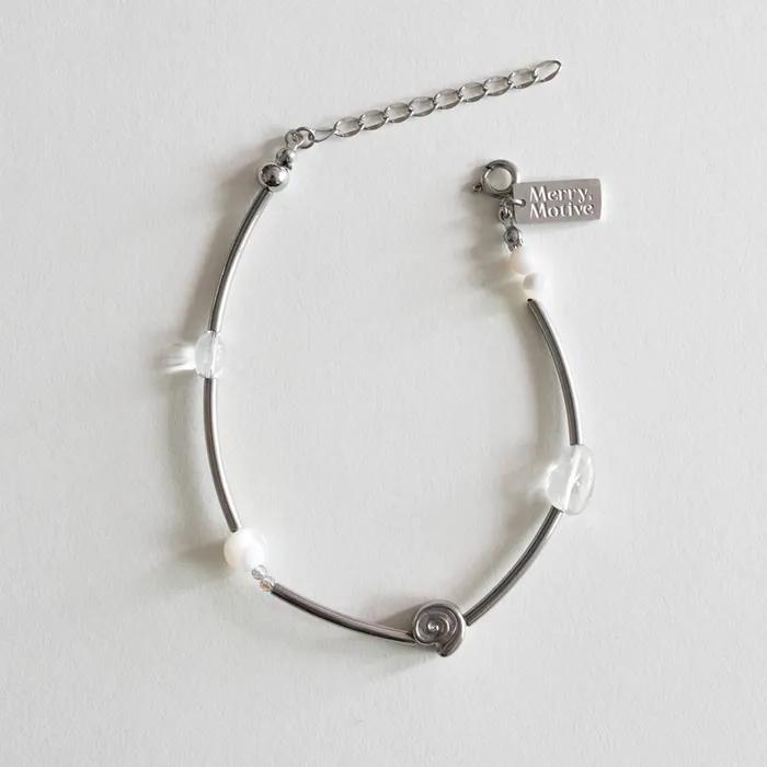 Rainlight spiral bracelet