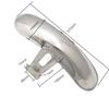 Chrome Metal Motorcycle Front Fender Mud Guard Cover Protector for CG125 250 Cafe Retro Modification