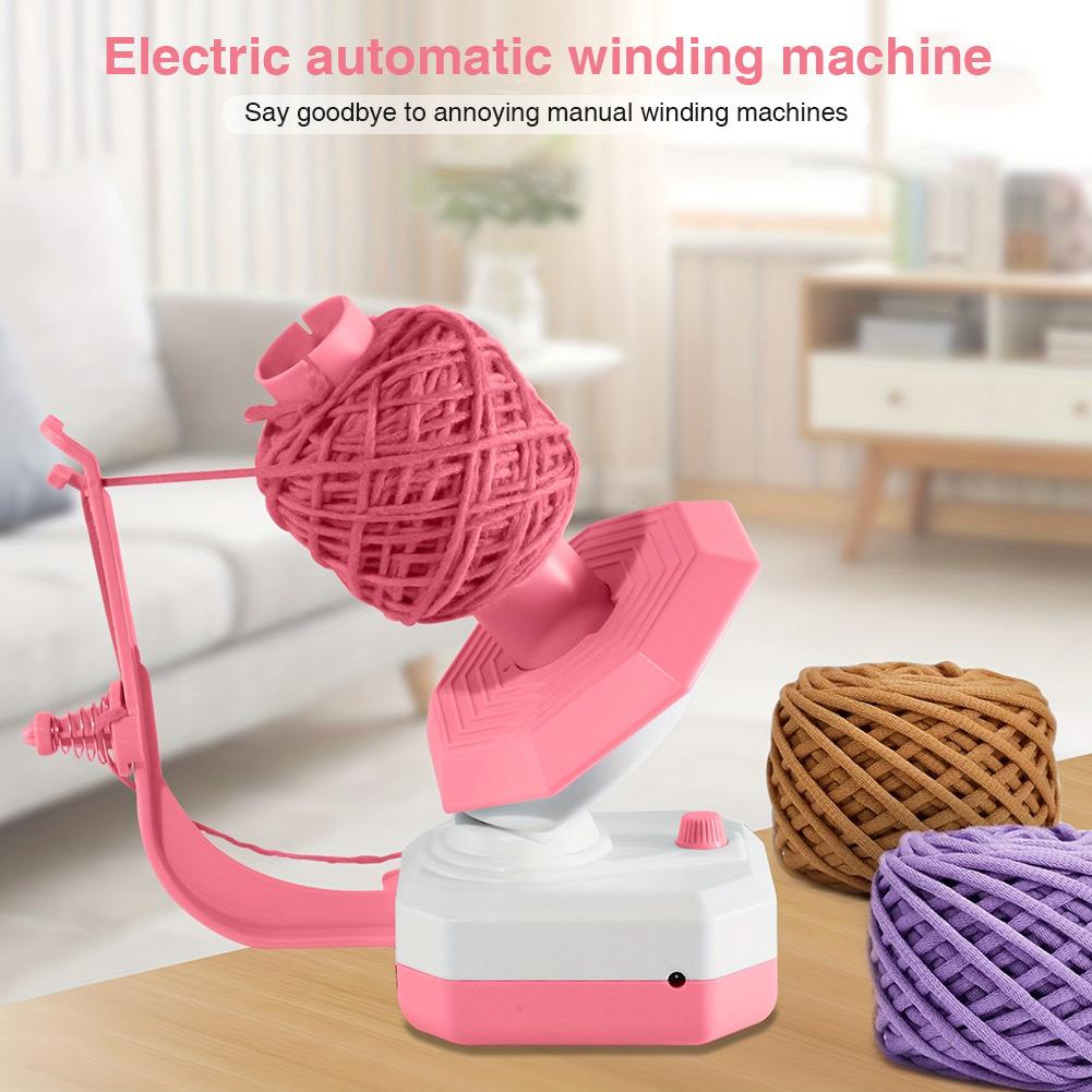 Yarn Winder Electric Yarn Ball Winder Non Slip Base Automatic Yarn Spinner Wool Spinner Roller for Knitting Enthusiast