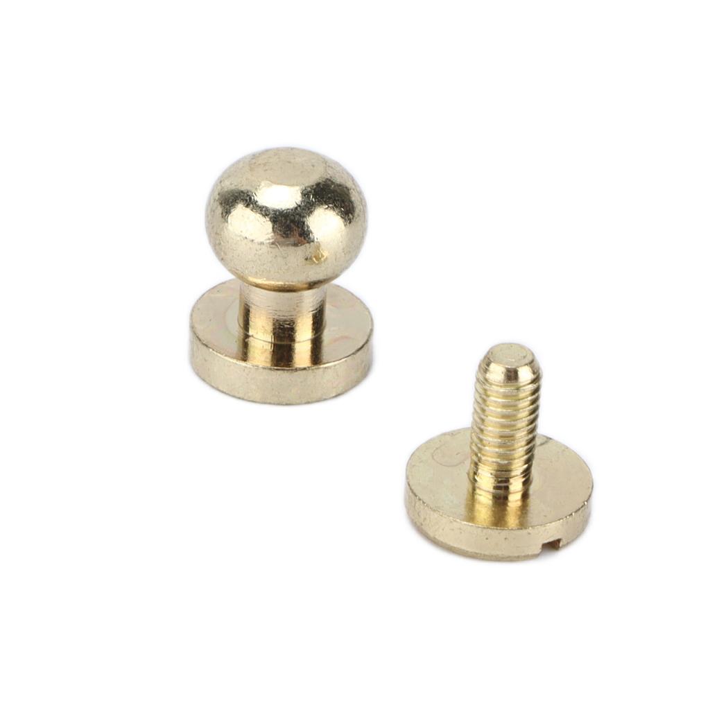 20set Brass Rivets Abrasion Resistance Imitation Gold Luggage Hardware Accessories for Craft Enthusiasts