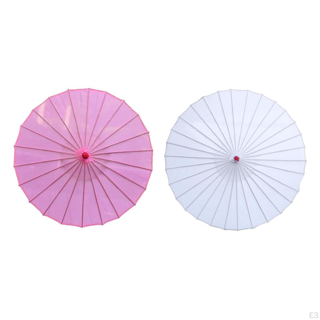 32 Inch Chinese Umbrella with Wooden Handle, for Festivals
