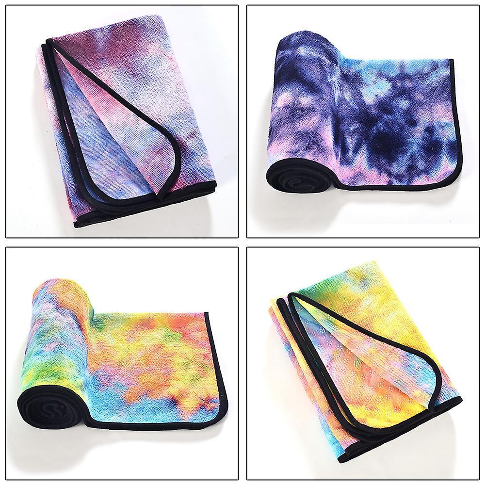 Microfiber Yoga Towel Mat with Non Slip Silicone Particles Backside Soft Travel Sport Fitness Exercise Beach Towel