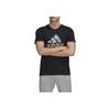 Adidas 8-Bit Badge Of Sport Printed Breathable Short Sleeve T-Shirt Men Tops Black FN1745
