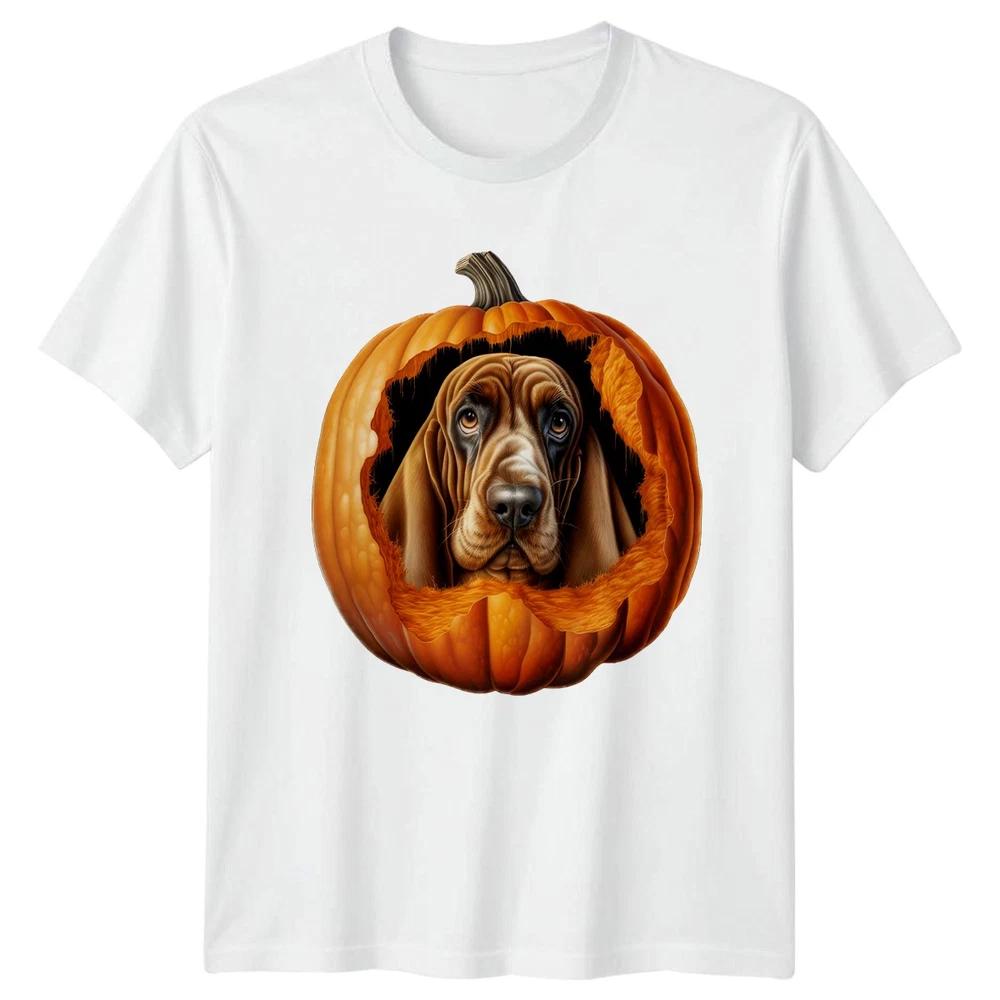 Bloodhound In Pumpkin TShirt Bloodhound Dog Halloween Gift For Him And Her S