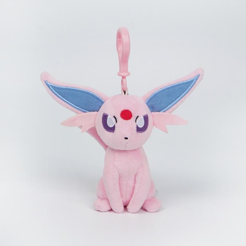 Genuine Cute Cartoon Pokmon Sun And Moon Eevee Series Pendant Decorative Doll Plush Toy Keychain Gift