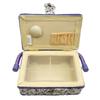 Retro Sewing Storage Box Fashion Thread Needle Storage Basket Fabric Craft Sewing Basket  Gift