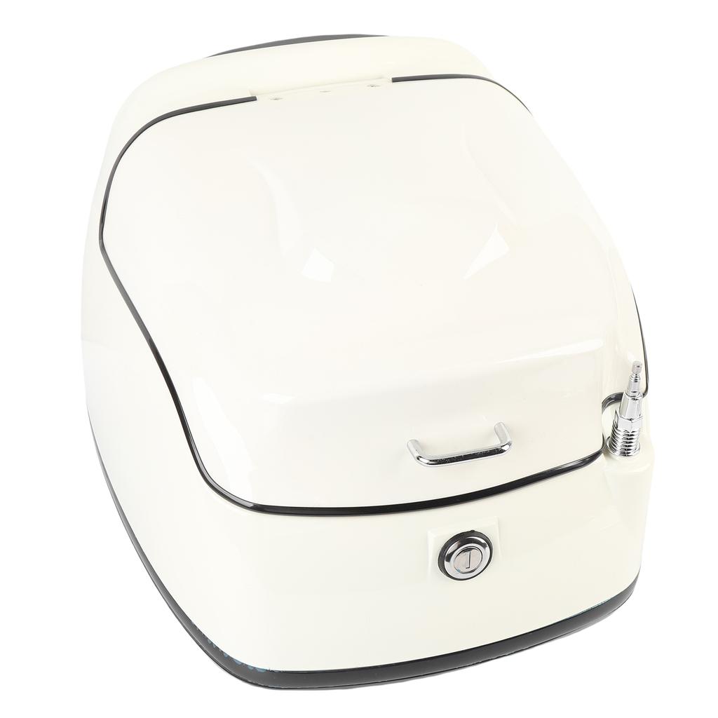 38L Motorcycle Top Box Waterproofing Universal Fit with Key Lock Base Plate Motorcycle Luggage Trunk Tail Storage