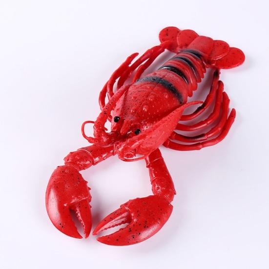 Simulated Lobster Model Squeaky Realistic Stress Relief Crab Squeeze Toy Home Office Desktop Decoration Photo Props