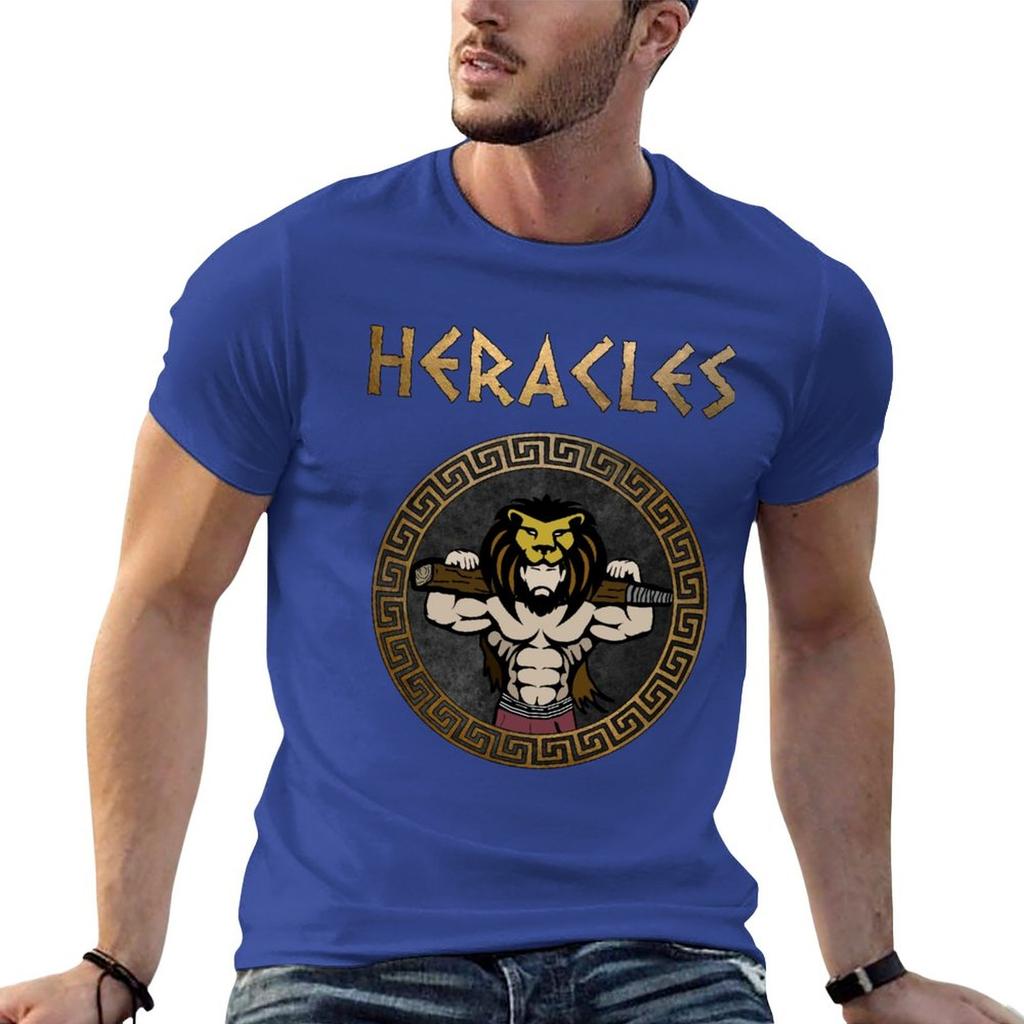 New Heracles Ancient Greek God and Hero Son of Zeus T-Shirt korean fashion plus size tops black t-shirts for men