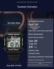 Sanda Retro Square Sporty Multifunction Waterproof Youth Electronic Watch