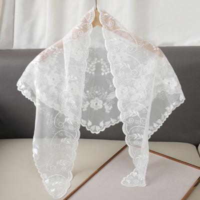 Damen Fransen Wickeltuch Blumen Spitze Schals Damen Mode Hochzeits Kopftücher Weiblich Frühling Sommer Po Requisiten Zubehör