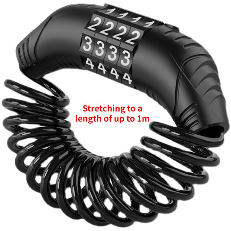 1 PC Universal Motorcycle Electric Cars Security Helmet Password Wire Lock Portable Anti-theft Road Bike Bicycle Locks