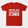 Unisex Fashion TShirt Worlds Okayest Climber Print TShirt Plus Size S-5XL T-Shirt 100%Cotton Tops O Neck Short Sleeve Tees