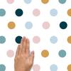 RoomMates Wall Sticker Multicolor Peelable Polka Dots 3.8cm X 3.8cm [Regular Japanese Import Product] RMK4829SCS