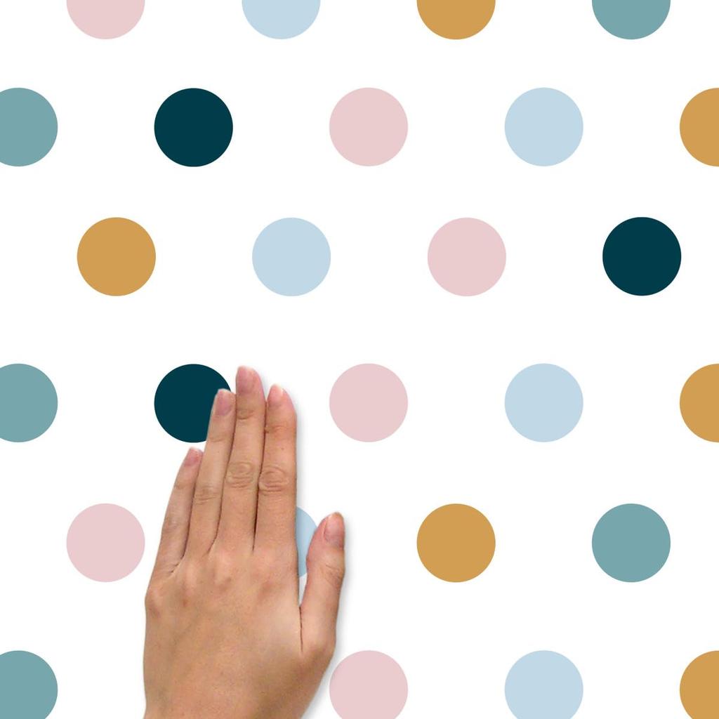 RoomMates Wall Sticker Multicolor Peelable Polka Dots 3.8cm X 3.8cm [Regular Japanese Import Product] RMK4829SCS
