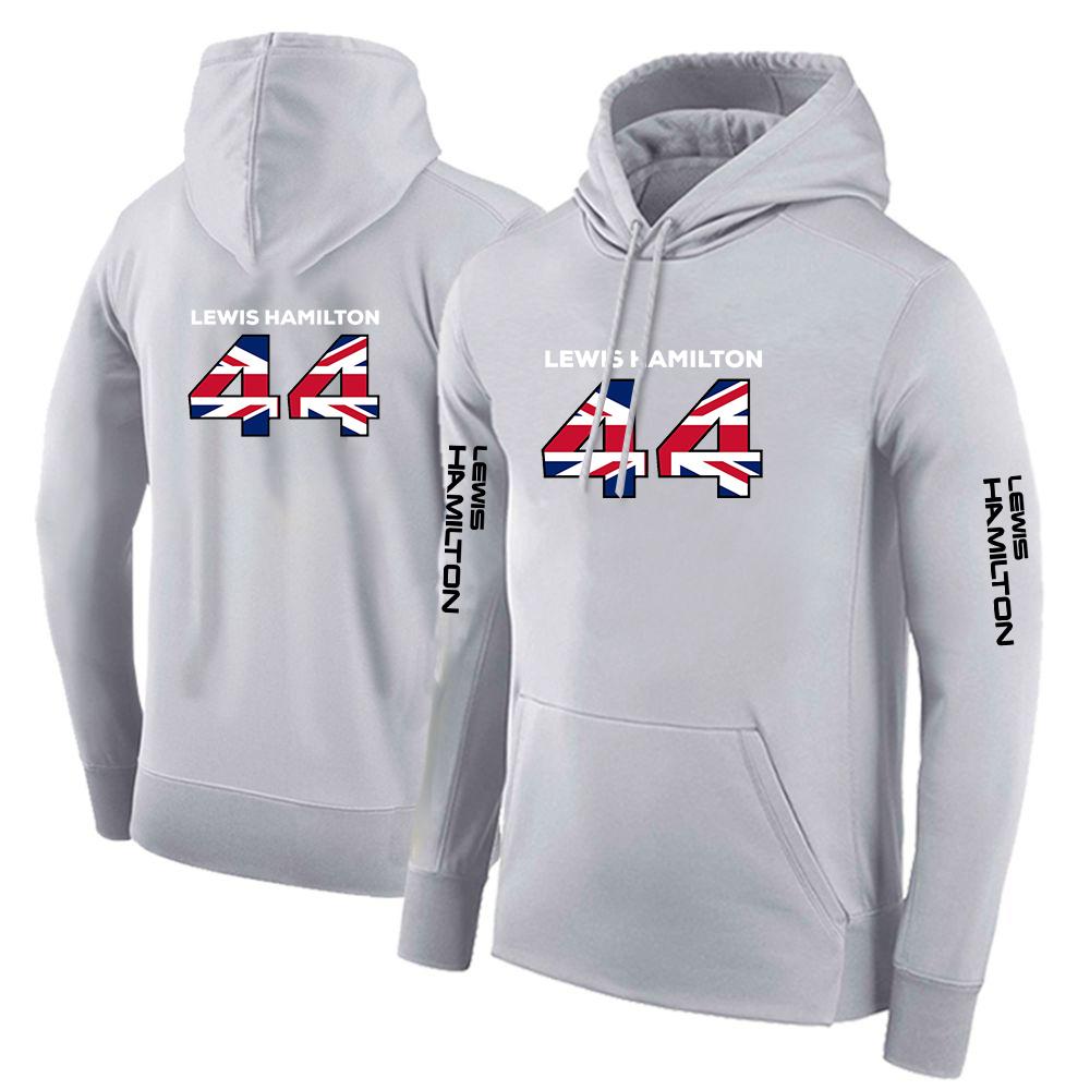 Jezdec F1 Lewis Hamilton Digitální 44 Pánská jednobarevná mikina   Podzim Vysoce kvalitní Ležérní pohodlná mikina Fleecový pulovr