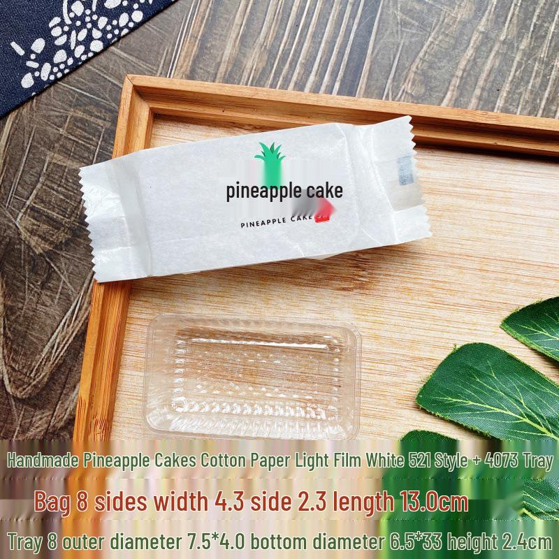 Handmade Pineapple Cake Packaging: 30g or 50g Paper Bag, Cotton Finish