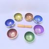 Seven-Color Handmade Singing Bowl for Meditation and Yoga – Nepalese Bronze Chime Bowl