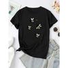 Bee Print T-Shirt - Soft Breathable Quick-Dry Short Sleeve Top with Beehive & Bee, Casual Round Neck Blouse for Outdoor Summer Wear,