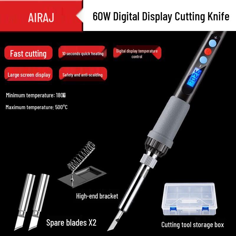 Arui Ze 60W Digitales Heißmesser Schaumstoff- & Kunststoffschneider-Set